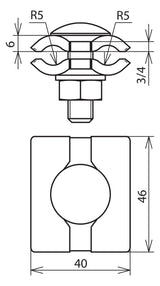 DEHN SE Parallelverbinder ST f/vz  10mm PV 7.10 FRM10X35 STTZN Sechskantschraube