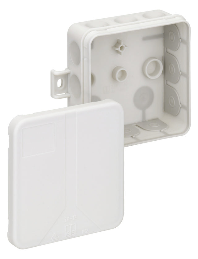 SPELSBERG Abzweigdose IP55 2,5qmm Kst 2K-12 AB-L 85x85x37mm quadrat hfr