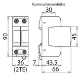 DEHN SE Überspannungsableiter Netzform- DG M TN 275 230VAC 1,5kV 2TE TS35 20kA