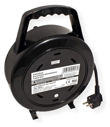 BACHMANN Kabeltrommel Kst 10m H05VV-F 393.002 3x1,5mm IP20 4xSteckdosen