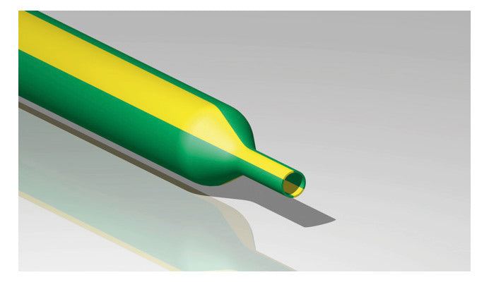 CIMCO Schrumpfschlauch dünnw L5m gn/ge 181648  41,5/20mm 2:1 1mm -45-125°C PEX