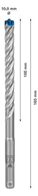 BOSCH-EW Hammerbohrer  10mm SDSplus SDS plus-7X 1pc 100/165mm f.Beton