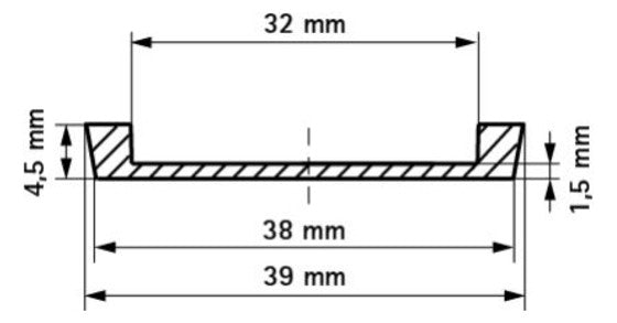 Walraven Einlegeband f. Gleitschelle 434 10m 30x1,5mm PVC bis Schellengr. 160mm | 4389930