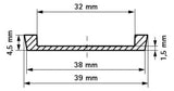 Walraven Einlegeband f. Gleitschelle 434 10m 30x1,5mm PVC bis Schellengr. 160mm | 4389930