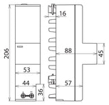 DEHN SE Kombi-Ableiter Sammelsch 4p 3TE DEHNshield ZP DSH ZP B TT 255 230VAC