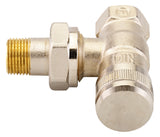 Rücklaufverschraubung RLV 10 R 3/8, Eck, vernickelt