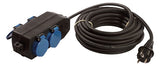 BACHMANN Steckdosenleiste 4f sw 10m IP44 349.044 1,5qmm