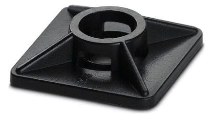 PHOENIX Befestigungssockel Kst sw 6mm WT-BASE LS HF 6 BK 27x27x6,5mm kleb