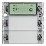 GIRA Tastsensor KNX UP neutral 2f 2pkt System 55 514200 m.Display m.Thermostat