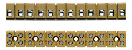 WEIDMÜLLER Klemmleiste 0,5-2,5qmm 24A bg MK 3/12 12p Direktmont Duropl 15mm