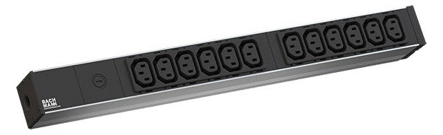 BACHMANN Rack-Stromverteilung 1HE 12xC13 800.2284 Überspannungskategorie: 2 250V