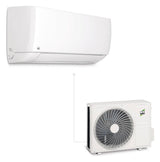 REMKO Single-Split-Klimaanlage 2,7kW ws BL 264 DC m.FB 3kW/Heiz 792x292x201mm