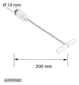 Walraven Reinigungsbürste WIS Hybrid M8/10 Stahl u. Naturhaar | 6099980