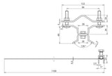 DEHN SE Befestigungsschelle 1f  40mm VA BSC D40.50 SB50.300 V2A zweilappig hfr