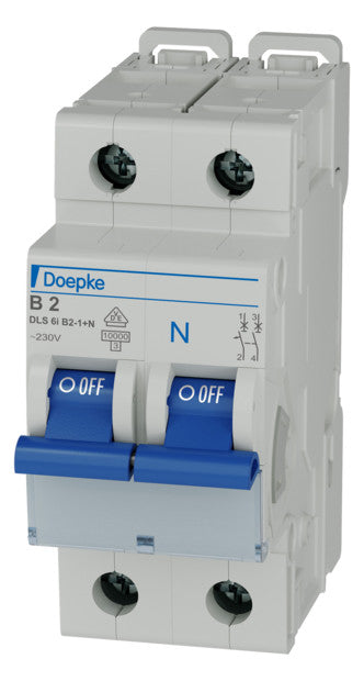 DOEPKE Leitungsschutzschalter UC B 2A DLS 6I B2-1+N 10KA 1+N 400V 2TE 50Hz