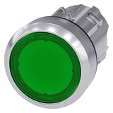 SIEMENS Drucktaster Front 1f gn bel.b 3SU1051-0AB40-0AA0  22mm rnd IP68
