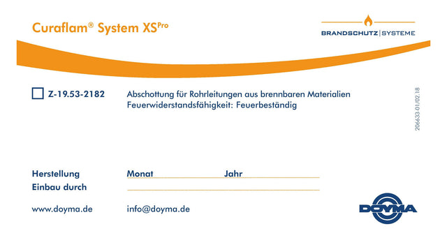 Doyma Curaflam BS-Schild für Manschette XS | 322100000001