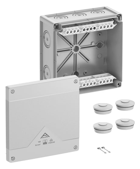 SPELSBERG Abzweigkasten 182x182mm Kst gr Abox Pro 160-16² IP66/IP67/IP69 IK09