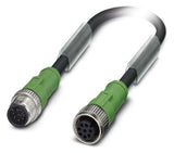 PHOENIX Sensor-Aktorkabel 8p 0,6m M12 SAC-8P-M12MS/ 0,6-PUR/M12FS Female ger