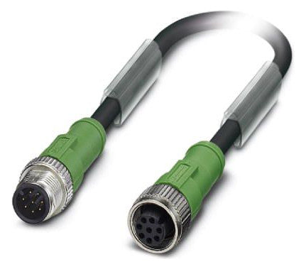 PHOENIX Sensor-Aktorkabel 8p 0,6m M12 SAC-8P-M12MS/ 0,6-PUR/M12FS Female ger