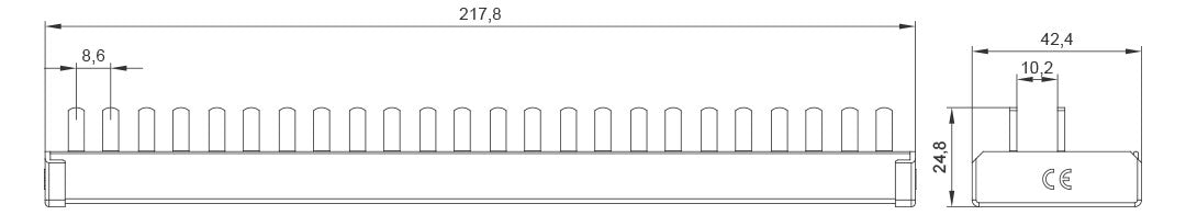SIEMENS Phasenschiene 1ph 12mm 10qmm 5ST3674-0 Stift isol