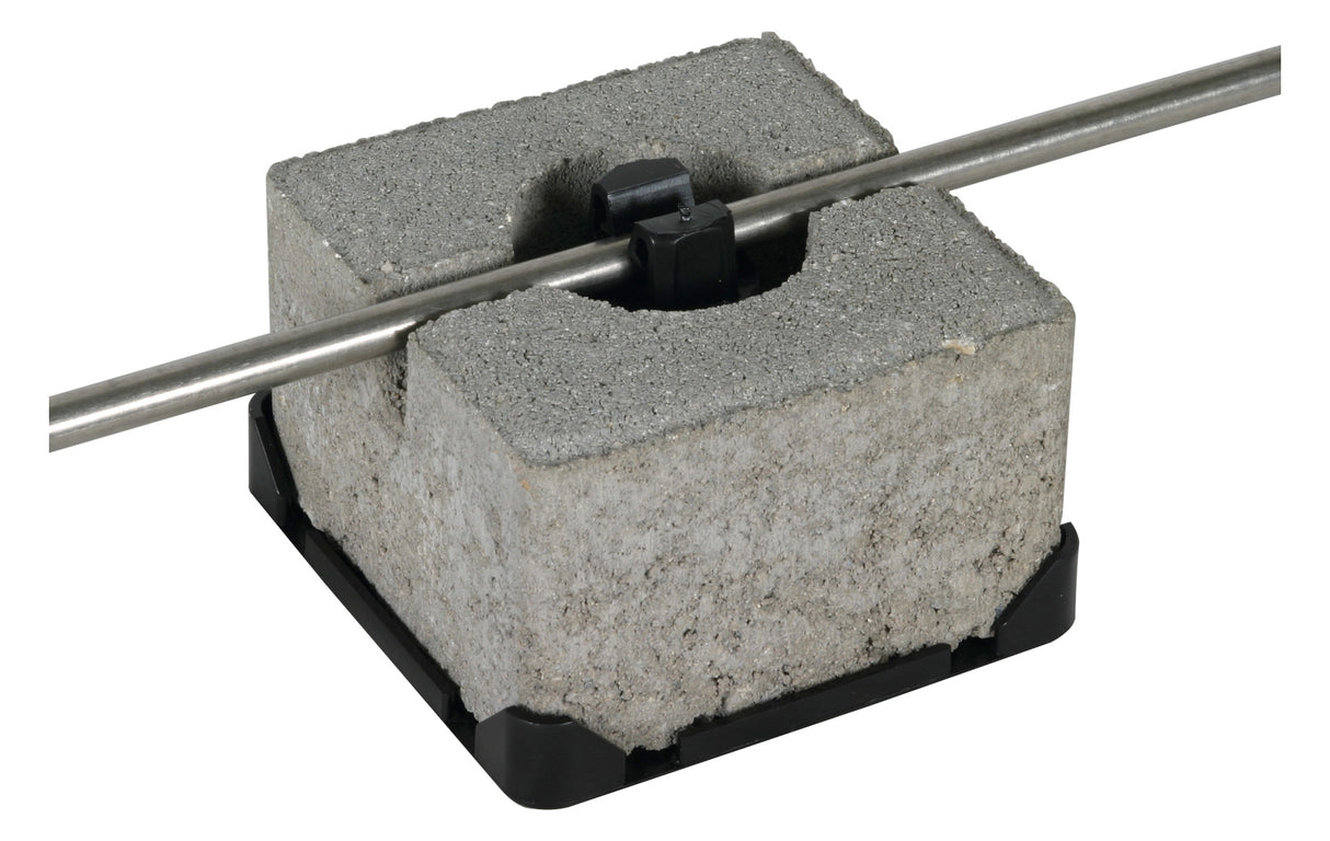 DEHN SE Dachleitungshalter Flachd m.Clip DLH FB 8 LO 100X100X70 klemmb Kst beton