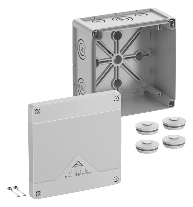 SPELSBERG Abzweigkasten 152x152mm Kst gr Abox Pro 100-L IP66/IP67/IP69 IK09 hfr