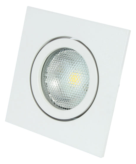 MEGATRON LED-Einbaustrahler 50W 1LED ws DECOCLIC MT75210 GU10 ws mt Alu IP20