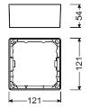 LEDVANCE Aufbaurahmen ws ST DL SLIM FRAME SQ 105 WT