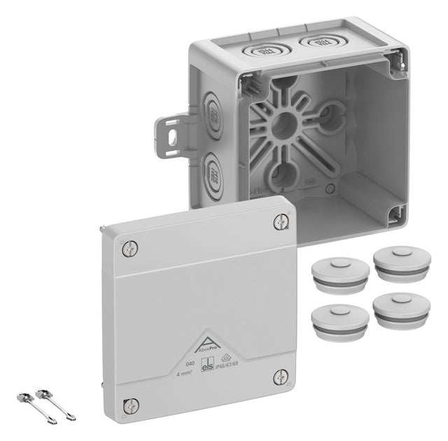 SPELSBERG Abzweigkasten 102x102mm Kst gr Abox Pro 040 AB-L IP66/IP67/IP69 IK09