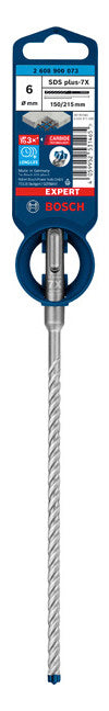 BOSCH-EW Hammerbohrer  6mm SDSplus SDS plus-7X 1pc 150/215mm f.Beton