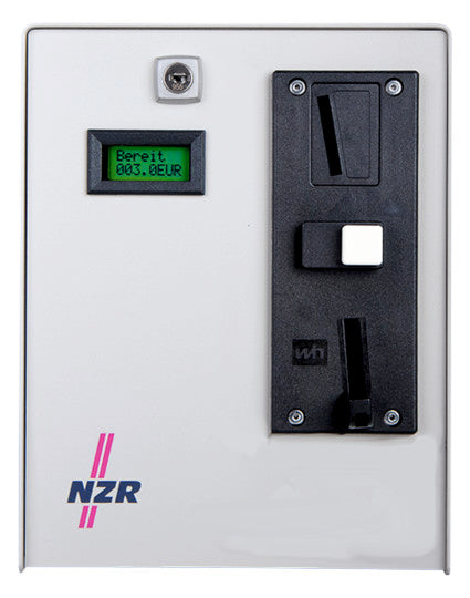 NZR Münzzähler Wertmarke 230V zeitabh AC Zeitmünzzähler ZMZ 0215up Einw.: WM 2zei