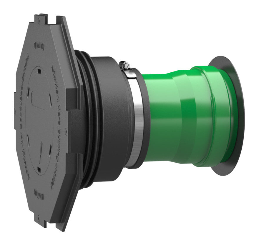Hauff Universal-Wanddurchführung UDM m.PP-Rohr grün AD 110 mm Wandst. 365 mm | 3030300199