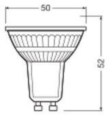 LEDVANCE LED-Reflektorlampe GU10 PAR16 F LED PAR16 80 120° P 6.9W 827 GU10 PAR16