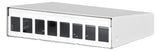 METZ CONNECT Modulträger Wandmont 8Ports 130861-0802KE RAL9010 43,63x163,3x110mm