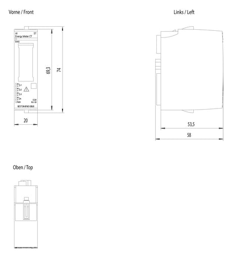 SIEMENS Analoges I/O-Modul DC 19,2-28,8V 6ES7134-6PA01-0BU0 Eing.Strom Eing.Spg
