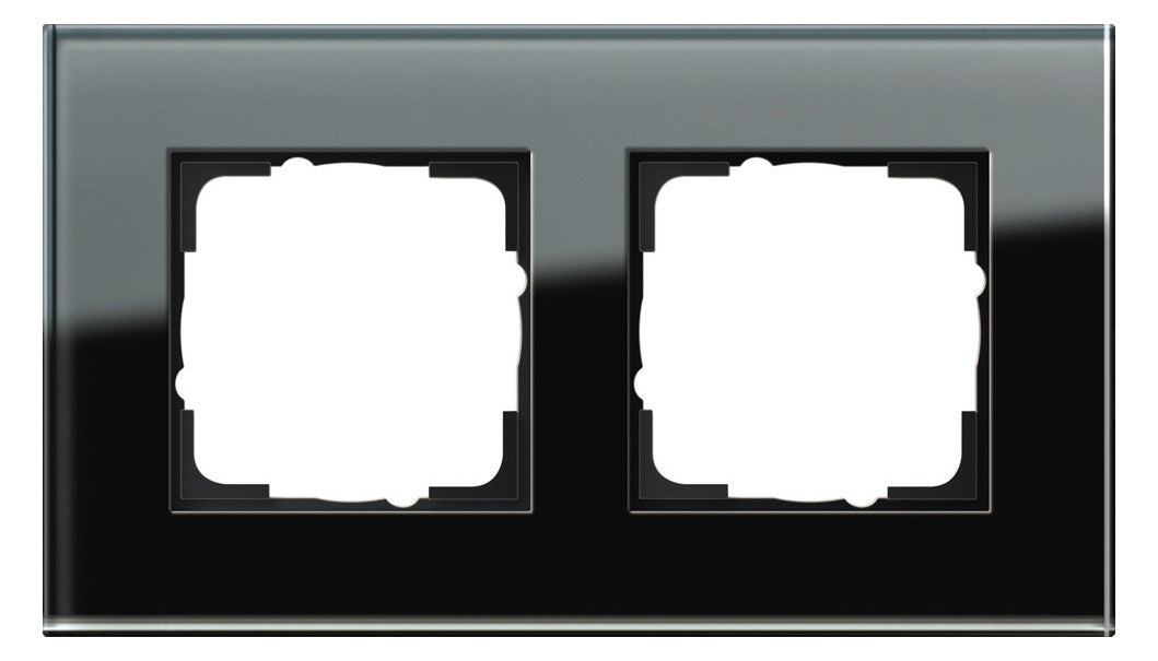 GIRA Rahmen 2f sw glas Esprit 021205