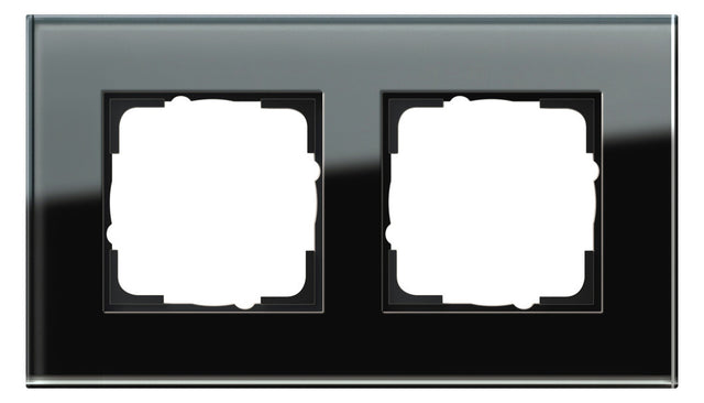 GIRA Rahmen 2f sw glas Esprit 021205