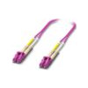 PHOENIX LWL-Patchkabel LC-D 50/125 OM4 FOC-LC:PA-LC:PA-OM4:D01/1 1m vi
