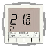 EBERLE Raumthermostat 230V 10A Schließer UTE 4100-R-RAL9010-G-55 IP30 m.Display