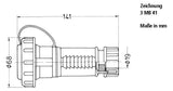 MENNEKES SCHUKO Kupplung Kst IP68 ger bl 10833 hfr Schraubkl f.Schutzk.Stift