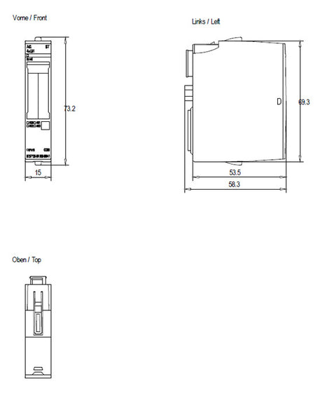 SIEMENS Analoges I/O-Modul DC 19,2-28,8V 6ES7135-6HD00-0BA1