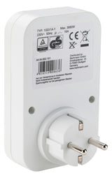 BACHMANN Steckdosenschaltuhr IP20 Tage 852.101 analog 230V 16A 15min