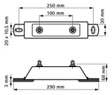 Walraven Fixpunktbefestigung dB-FiX 80 ev bis 2Zoll M10 schalldäm. (Zub. HD500) | 6693008