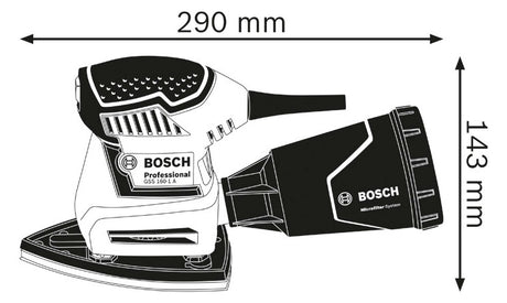 BOSCH-EW Schwingschleifer 180W 1,2kg Professional GSS 160 Multi 150x100mm