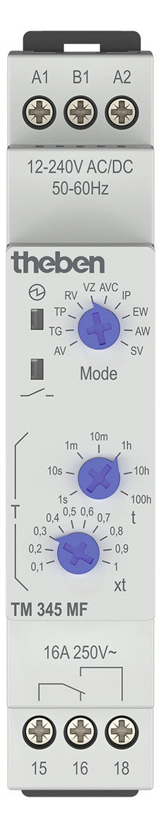 THEBEN Zeitrelais REG 12-240VUC 1W TM 345 MF analogMF Multifunktion