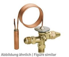Ventilkörper Honeywell TMVX, o.MOP R22/R407C,Bördel,Adsorberfüllung -45/+15
