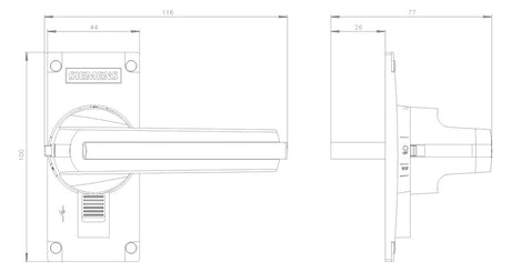 SIEMENS Drehantrieb abschl 3KD9301-1