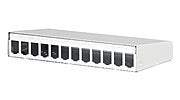 METZ CONNECT Modulträger Wandmont Schirm 130861-1202-E 12Ports RAL9010