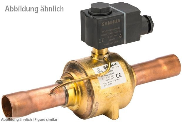 Magnetventil Sanhua MDF-B03-25H004 löt 35mm + 1-3/8", 45bar, ohne Spule